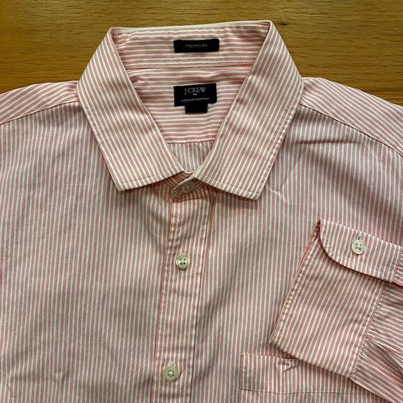 J. Crew Premium Shirts Thompson University Striped Button Down - Large - Picture 1 of 7
